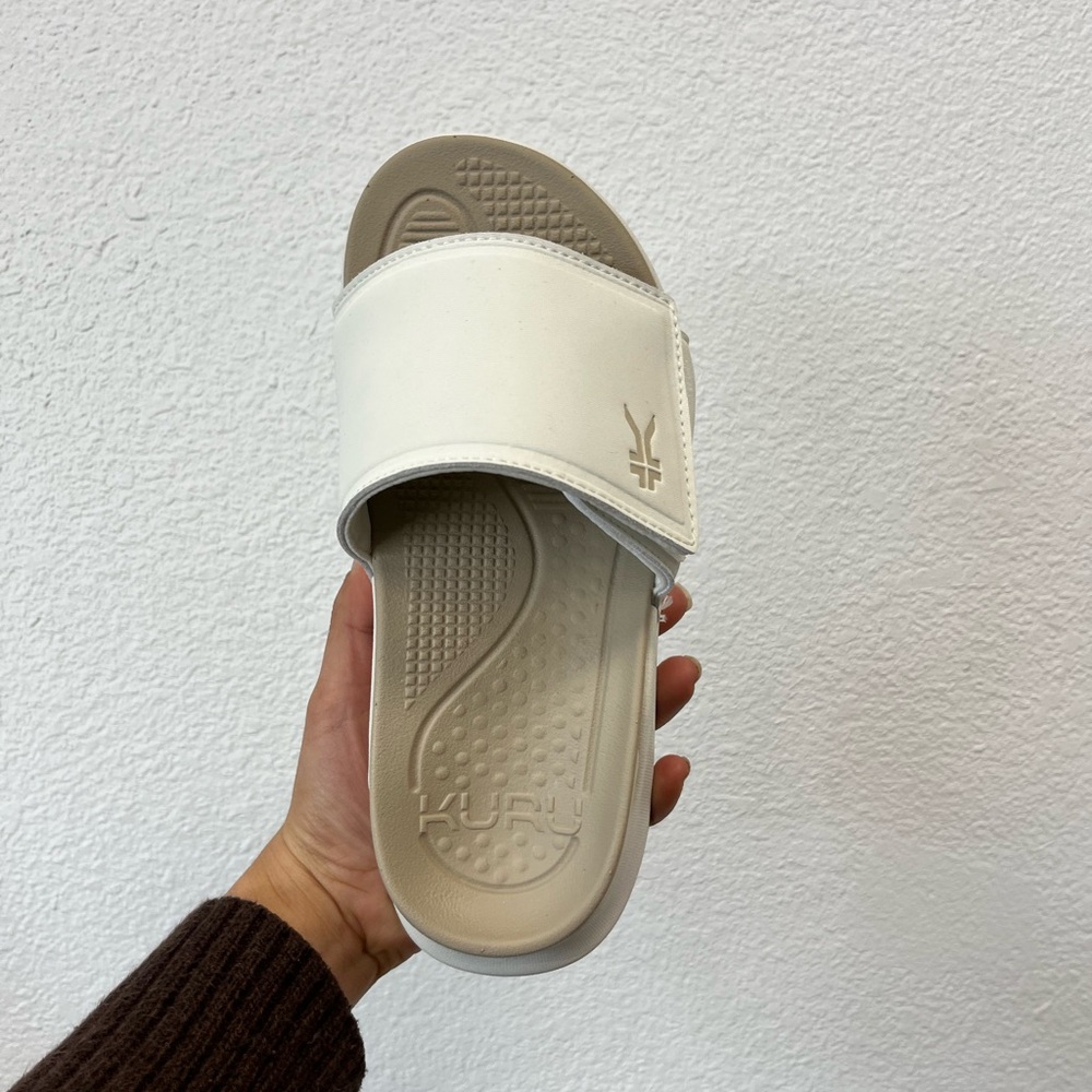 KURU Moment White Slide Sandal Size 5 Orthopedic Shoes